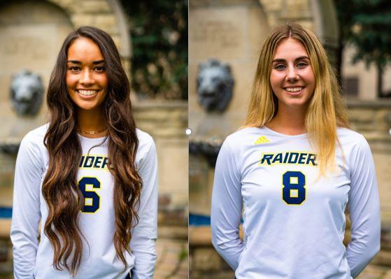 Portraits of Audrey Torres and Eliza Thelen. 
