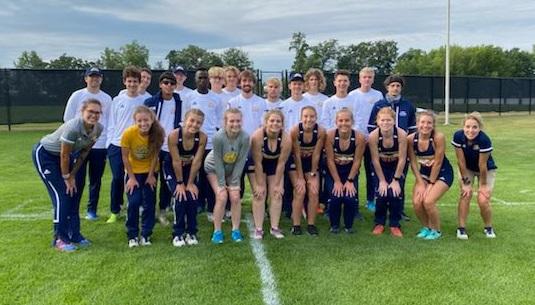 The men's and women's cross country teams.