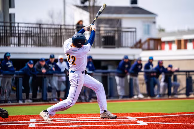 Caleb Englesman launches a hit.