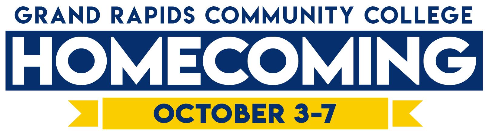 GRCC Homecoming October 3-7 logo