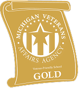 Michigan Veterans affairs agency gold star logo