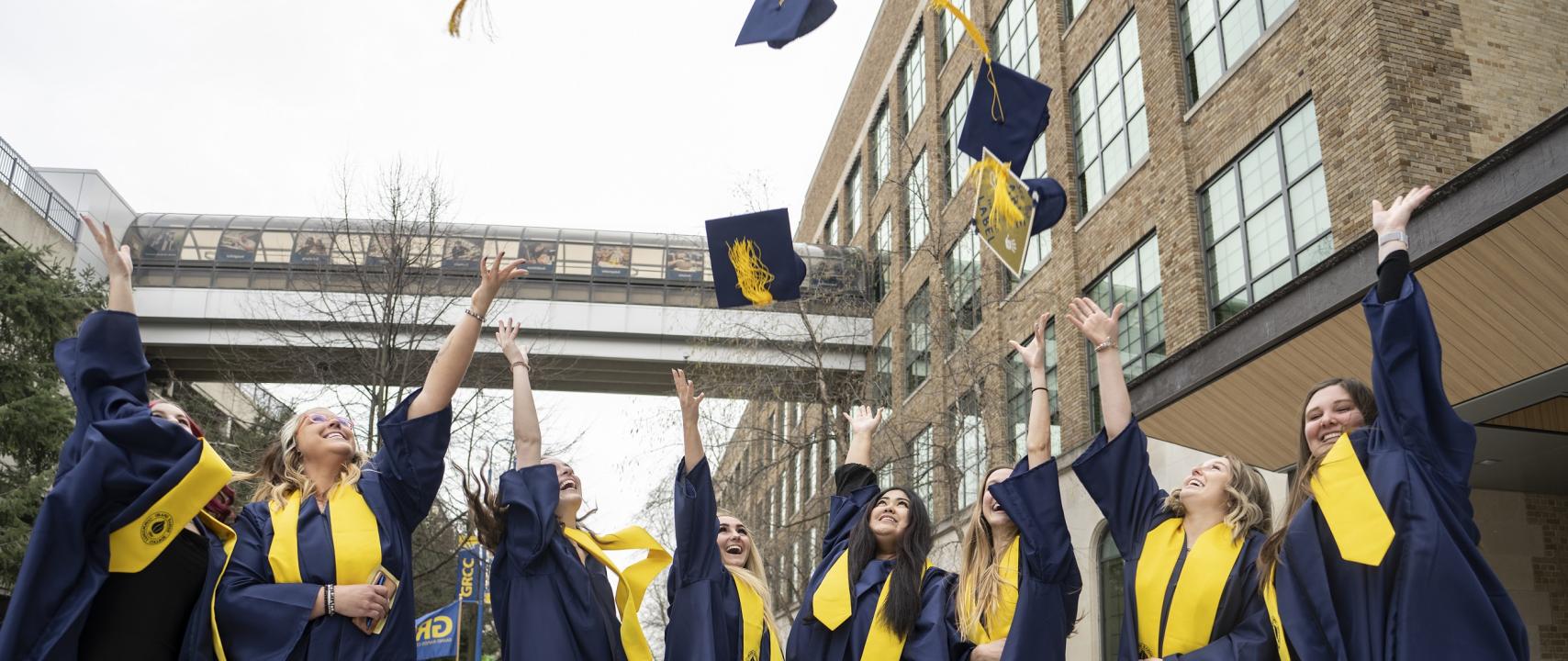 GRCC graduate at commencement