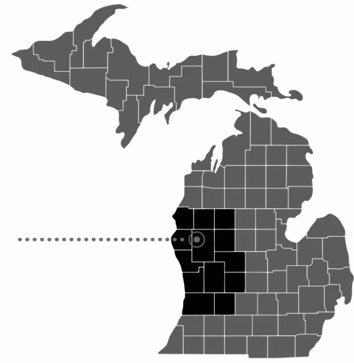 TRIO EOC Counties Map