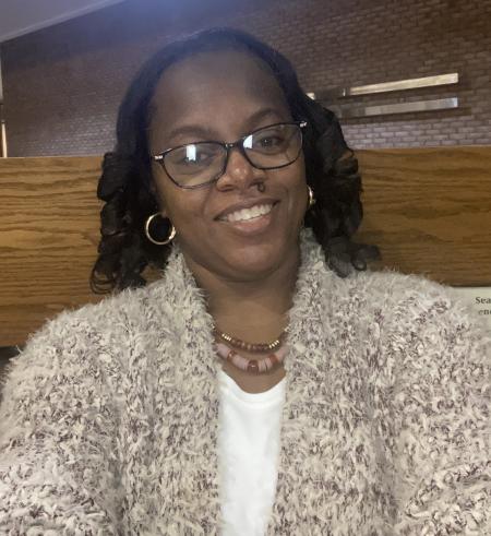 Quality science student Jamila Williams smiles for a candid photo.