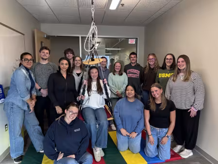 A group of students in the OTA student organization.