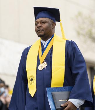 GRCC graduate at commencement