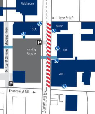 ransom street road closure map