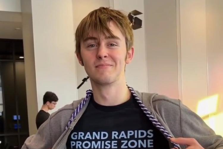 GRCC Promise Zone student Jack McKellar.