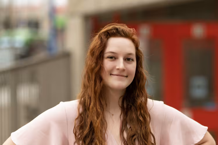 GRCC graduate Tara Huskey poses on campus