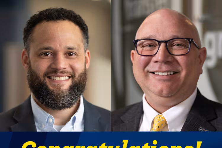 GRCC Board of Trustees member Daniel Williams and GRCC President Dr. Charles W. Lepper pictured side by side.