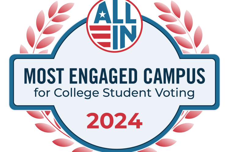 Most engaged campus for college student voting 2024