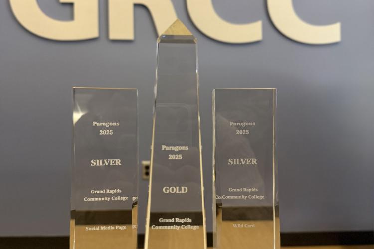 Three crystal awards from the National Council for Marketing and Public Relations.