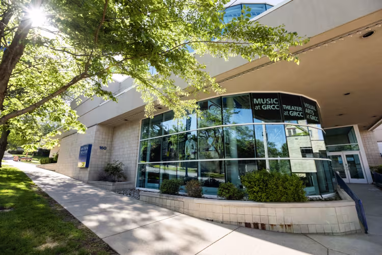 Exterior shot of the Spectrum Theater.
