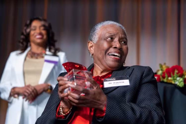 Dr. Pulliam accepting her Legacy Award.