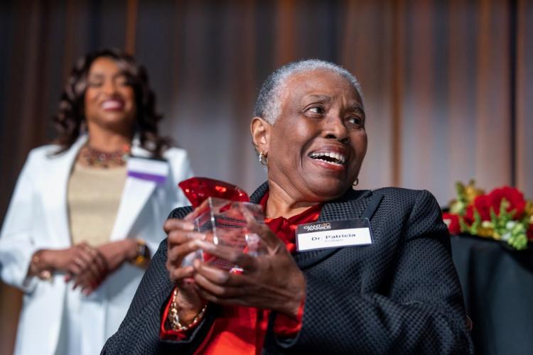 Dr. Pulliam accepting her Legacy Award.