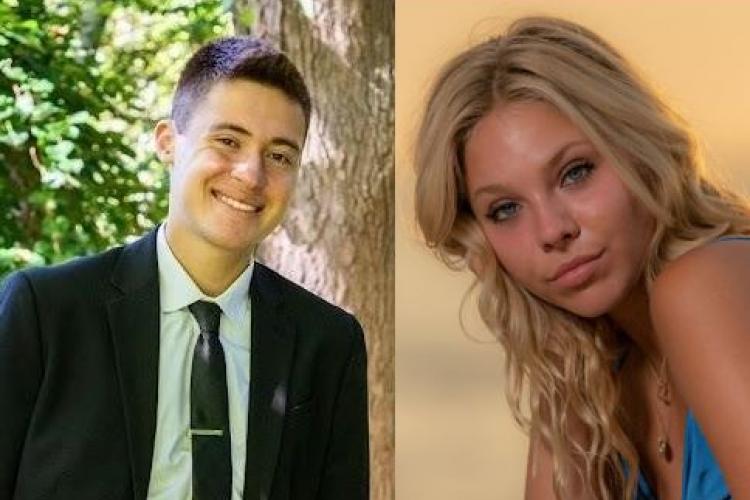 Portraits of Gabriel Gloria and Sophia Vincent.