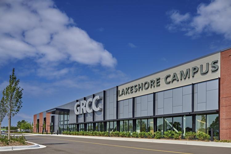 The exterior of the GRCC Lakeshore Campus.