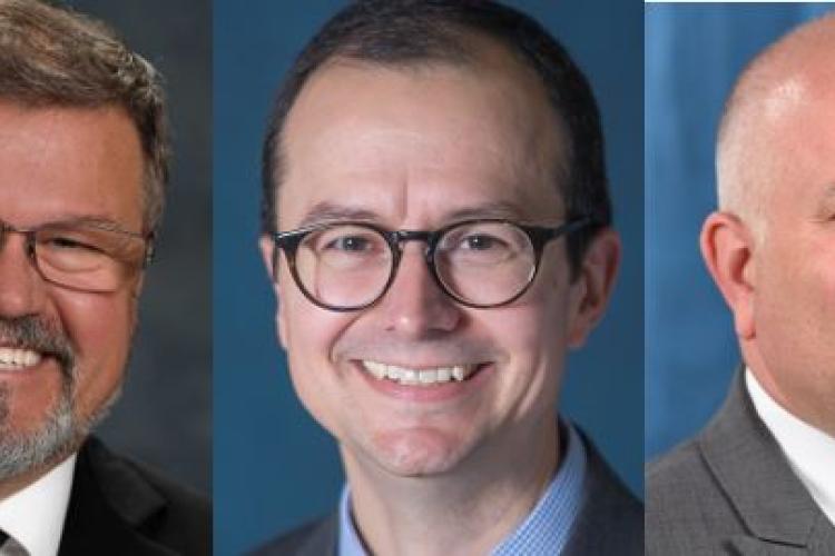 Portraits od Stuard Blacklaw, Tim Casper and Charles Lepper.