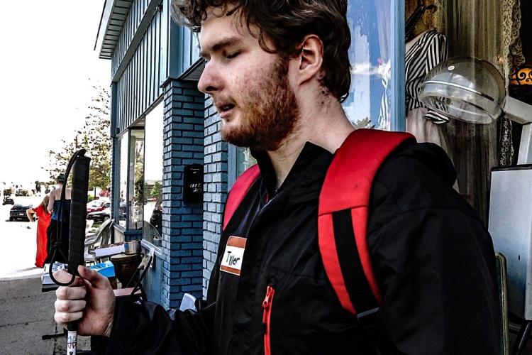 Portrait of Tyler Zahnke.