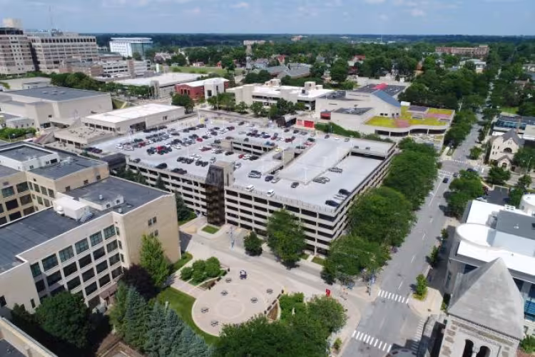 The Bostwick parking ramp, Soon to be Ramp A.