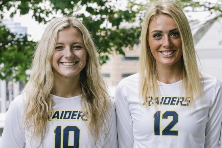 Kylie and Annie posing 