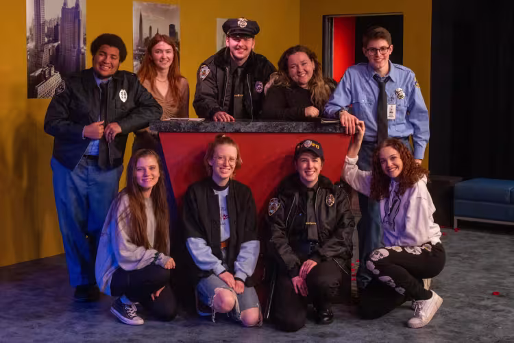 The cast of Lobby Hero.