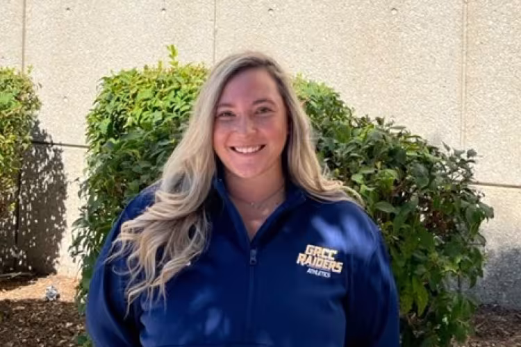 Portrait of Mackenzie Ondersma outside the Ford Fieldhouse.