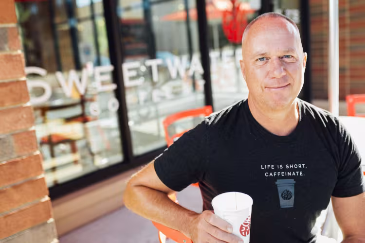Portrait of Michael Herblet at Sweetwaters.