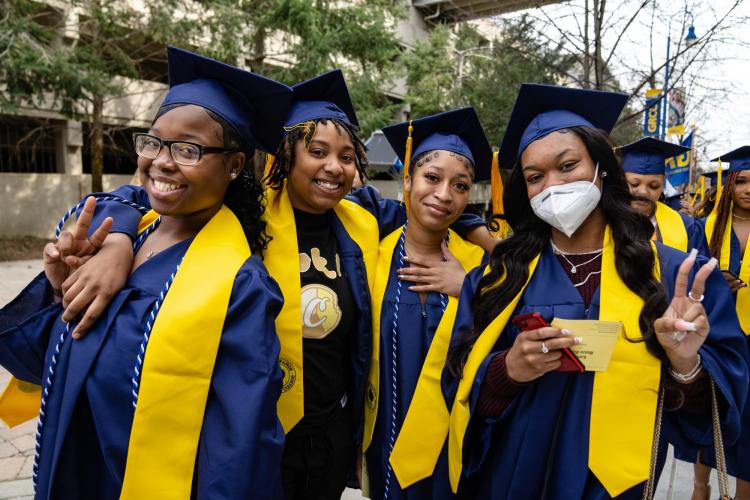 GRCC Middle College Students at commencement.