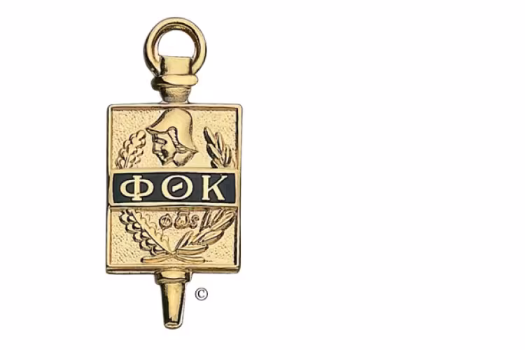 Photo if the Phi Theta Kappa key.