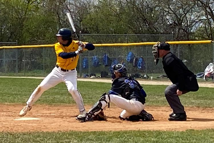 Xander Reisbig batting in a recent game.