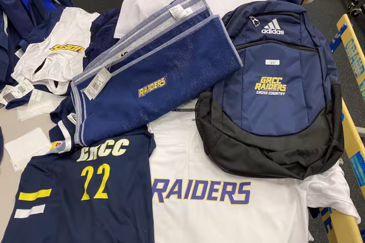 Some of the apparel and other items that has been available in the Athletic Department yard sale.