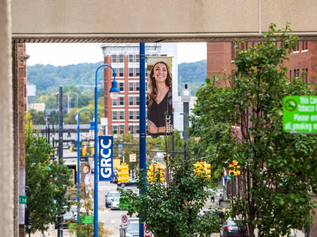 Street banners on Lyon street
