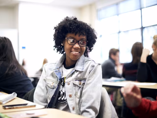 GRCC student in classroom