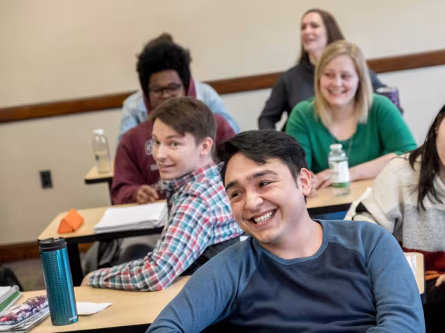Students in a classroom