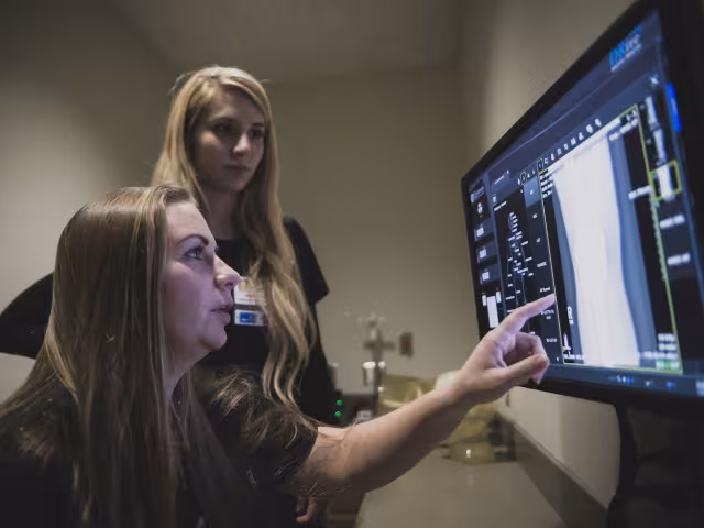 Student identifies issues with x-rays.