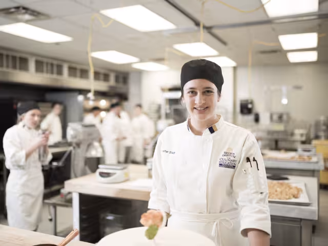 GRCC culinary student