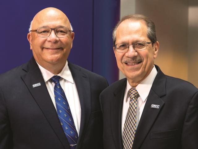 Dr. Juan R. Olivarez and Dr. James V. Buzzitta