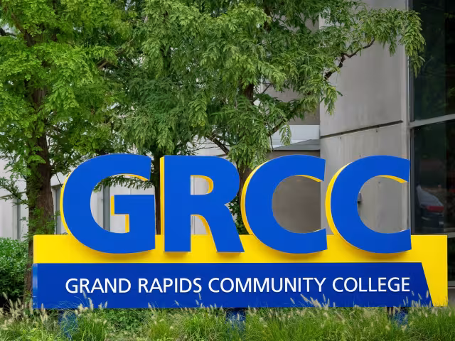 GRCC campus sign