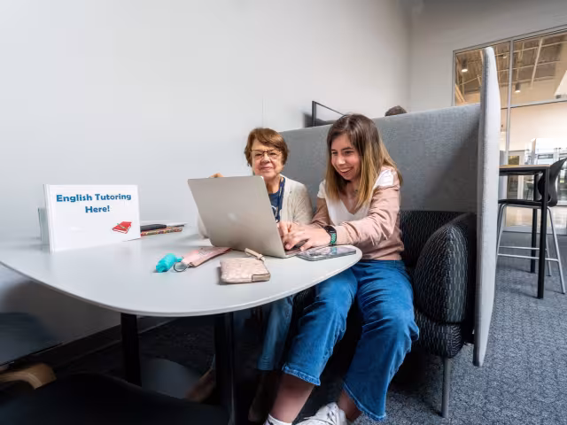 Students studying at the Lakeshore Campus